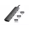 Alcasa HUB-C001A interface hub USB Type-C 5000 Mbit/s Anthracite