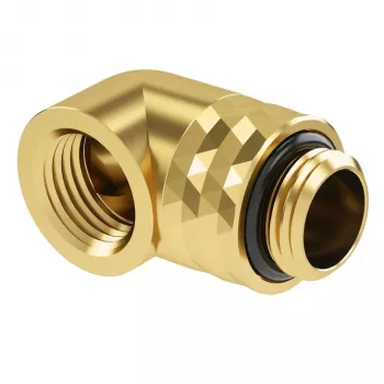 Adapter Barrow G1/4 inch 90° Rotatable Male to Female TDWT90-V2.5 Gold