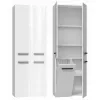 Topeshop NEL 1K DD white gloss bathroom storage cabinet White