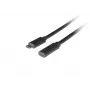 USB cable LANBERG CA-USBE-20CC-0015-BK USB-C to USB-C 1.5 m, USB 3.2 Gen 1 (5 Gbit/s), gold-plated contacts, black