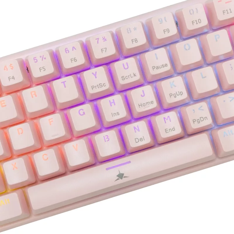 Mechanical Gaming Keyboard White Shark Wakizashi GK-002421V2 Pink US-Blue layout