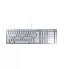 Keyboard CHERRY KC 6000 SLIM Universal USB QWERTZ German Silver