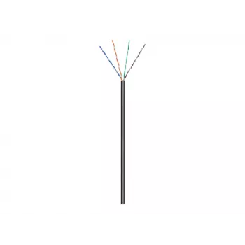 Wentronic goobay - Bulk Cable - 100,0m - UTP - CAT 5e - outdoors, Stranded - Black (57196)