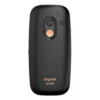 Senior mobile phone Gigaset GL695 — 2.31 inch (5.87 cm) display, 240×320, Single SIM, 4G, 2 MP camera, 1400 mAh, Black