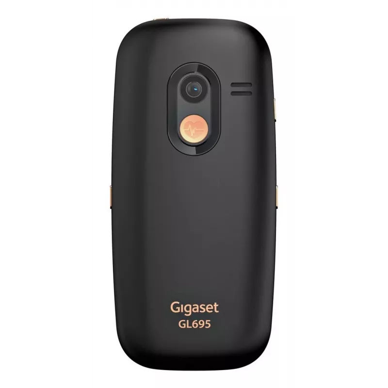 Senior mobile phone Gigaset GL695 — 2.31 inch (5.87 cm) display, 240×320, Single SIM, 4G, 2 MP camera, 1400 mAh, Black
