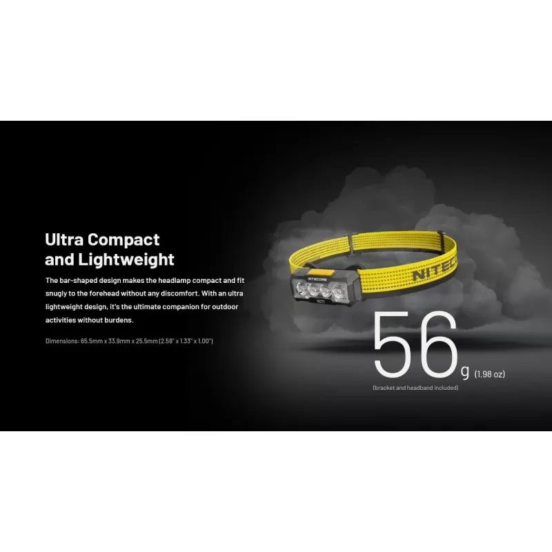 Nitecore NU27 flashlight Black, Yellow Headband flashlight LED