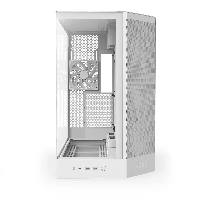 PC case NZXT H9 Flow RGB Midi Tower White