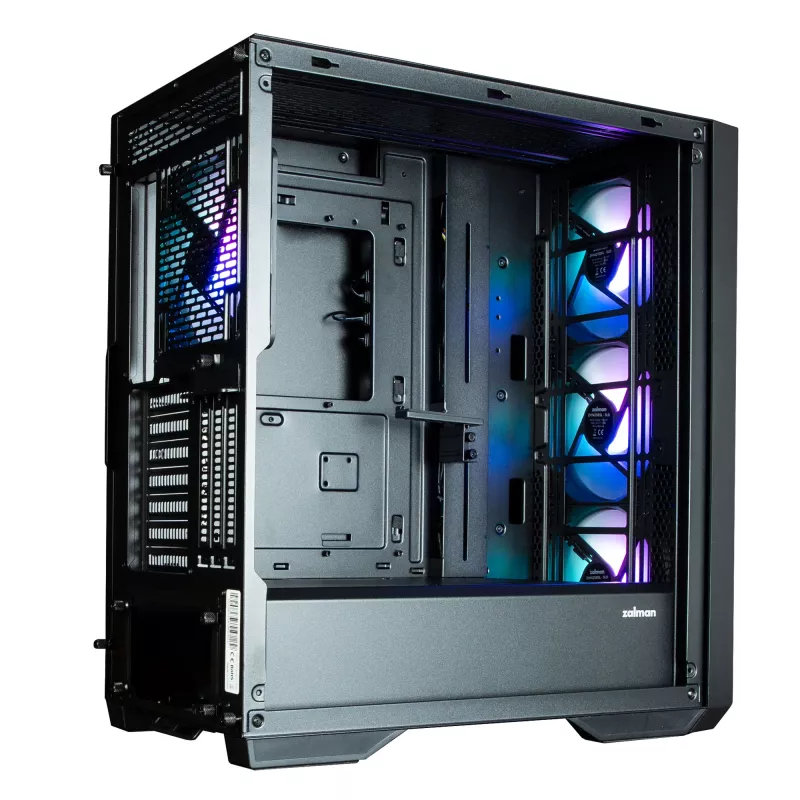 Zalman Z9 Iceberg MS Black ATX Mid Tower PC Case Included 4x 140 mm ARGB fan - Midi/Mini Tower - ATX