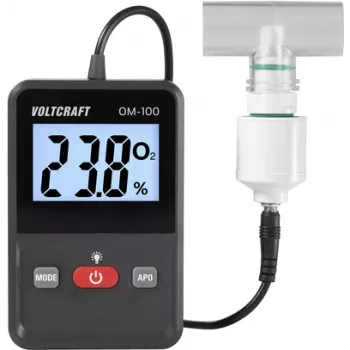 VOLTCRAFT OM-100 Sauerstoff-Measuring Instrument 0 - 100 % Sauerstoff-Measuring Instrument factory-standard calibrated (ohne Zertifikat) (VC-12870870)
