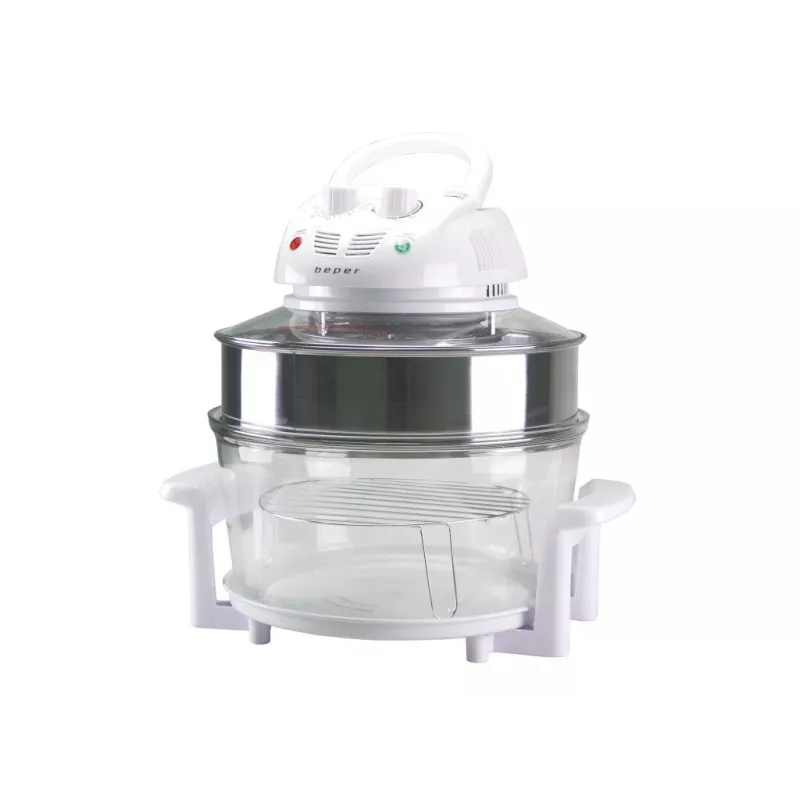 Electric Food Steamer Beper BF.640 2-tier, adjustable timer, countertop food steamer