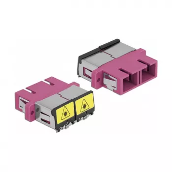 Optical Fiber Coupler DeLOCK 86896 SC Duplex Female to SC Duplex Female Multi-mode Violet