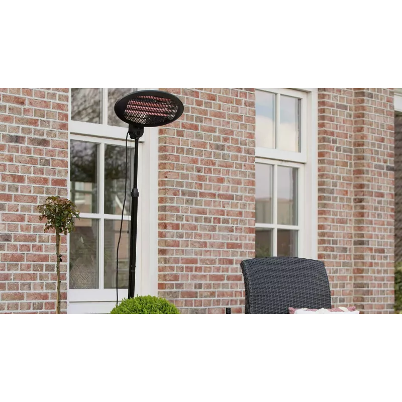 Sunred SMQ2000A electric space heater Indoor & outdoor Black 2000 W Quartz electric space heater