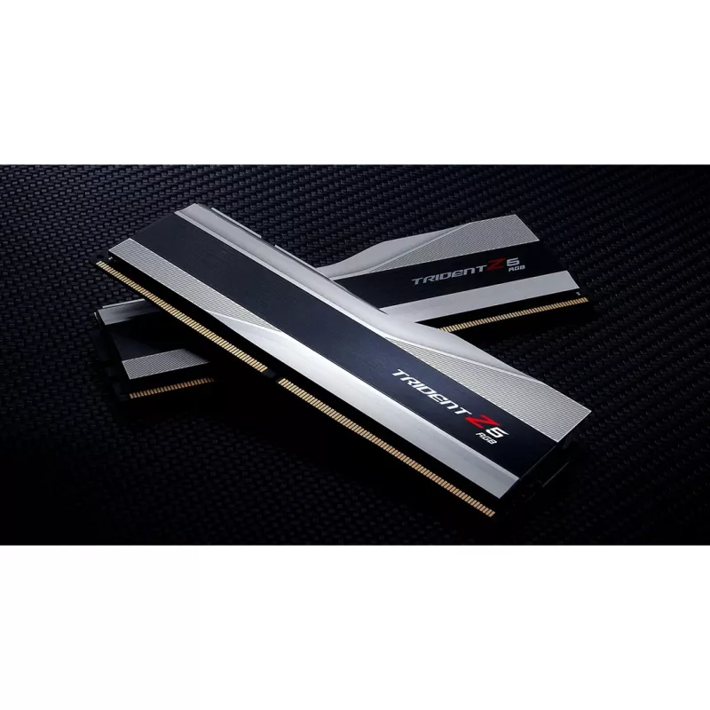 DIMM 32 GB DDR5-6000 (2x 16 GB) Dual-Kit, Arbeitsspeicher silber, F5-6000J3238F16GX2-TZ5RS, Trident Z5 RGB, INTEL XMP