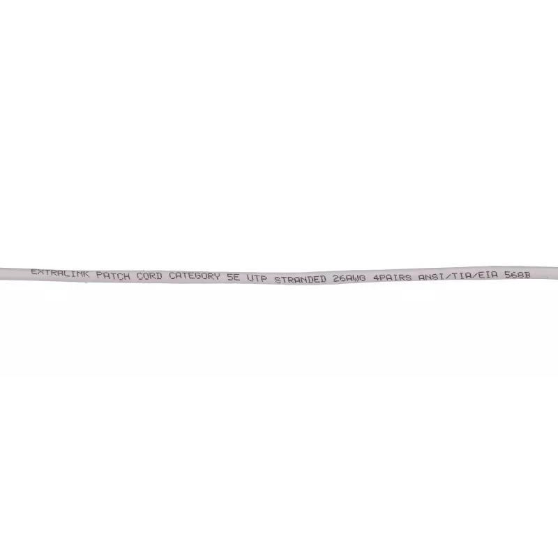 Network patch cable Extralink Cat5e UTP 5 m — RJ-45 to RJ-45, grey