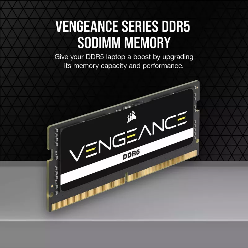 SO-DIMM 64 GB DDR5-5600 (2x 32 GB) Dual-Kit, Memory black, CMSX64GX5M2A5600C48, Vengeance