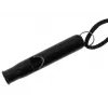 Survival whistle, aluminium , black