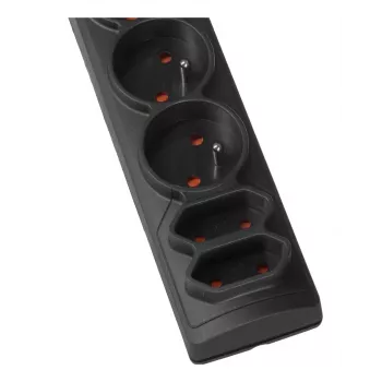 HSK DATA P& 3m power extension 5 AC outlet(s) Indoor/outdoor Black