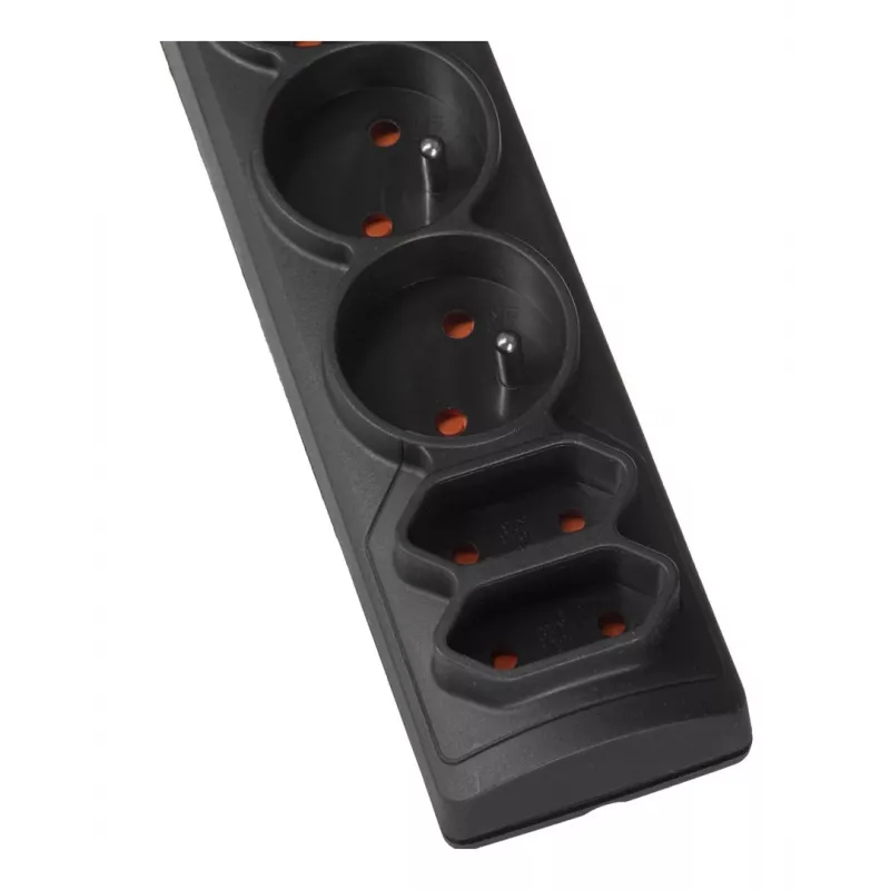 HSK DATA P& 3m power extension 5 AC outlet(s) Indoor/outdoor Black