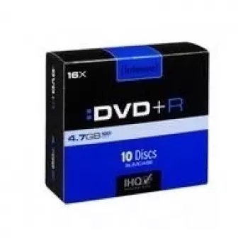 Intenso - 10 x DVD+R - 4,7GB 16x - Slim Jewel Case (4111652)