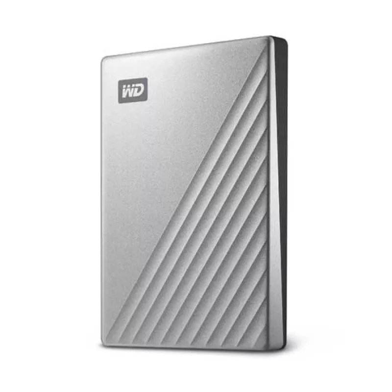 WD My Passport Ultra for Mac WDBKYJ0020BSL - Hard Drive - encrypted - 2 TB - external (Portable) - USB 3.0 (USB-C Connector) - 256-Bit-AES - Silver