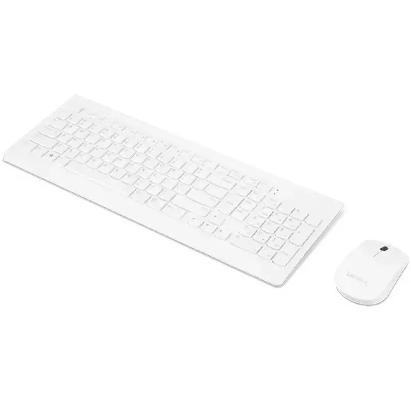 Full-size mechanical keyboard and mouse set Lenovo GX30W75336 — USB + Bluetooth, QWERTY, white