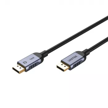 UNITEK C1628GY01-1.5M DisplayPort cable Black, Grey