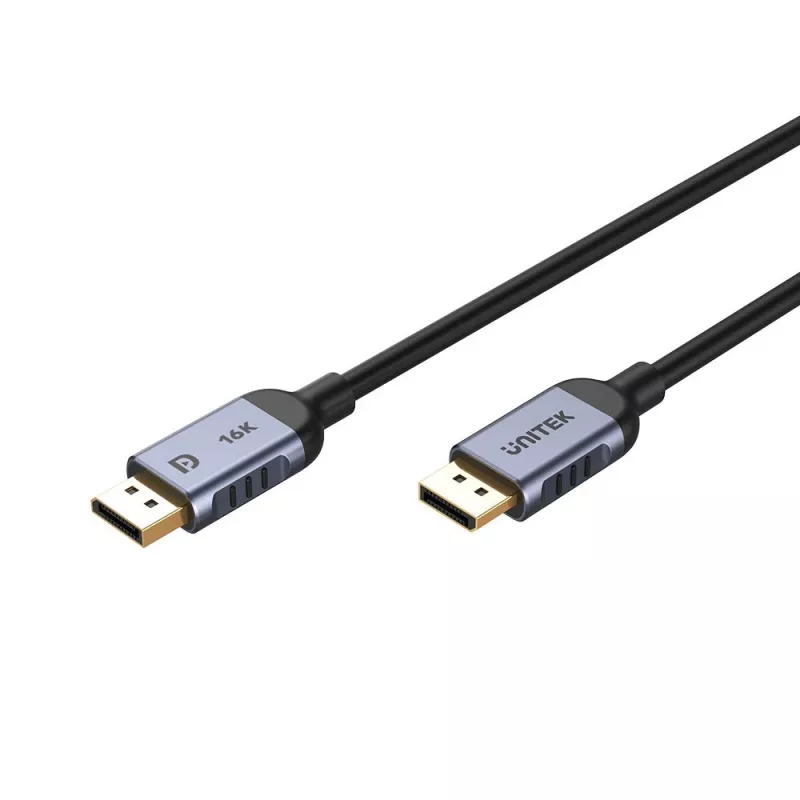 UNITEK C1628GY01-1.5M DisplayPort cable Black, Grey