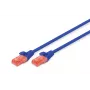 DIGITUS DK-1612-005/B Cable Digitus patch cord UTP, CAT.6, Blue, 0,5m, 15 LGW