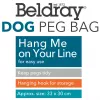Laundry Peg Bag Beldray LA032005DFEU7 with Dog Print, Wall-Mounted Fabric Peg Storage