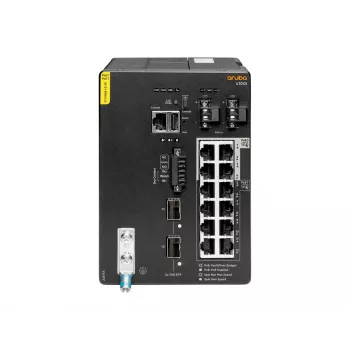 Hewlett Packard Enterprise HPE Aruba 4100i - Switch - 8 x 10/100/1000 (PoE Class 4) + 4 x 10/100/1000 (PoE Class 6) + 2 x SFP+ - DIN rail mountable - PoE Class 4 / PoE Class