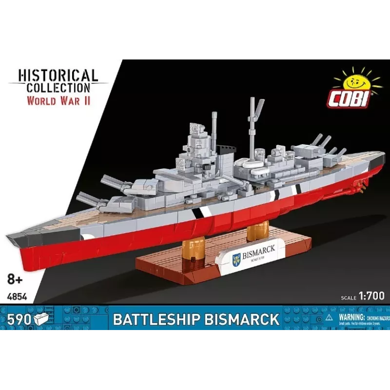 Construction set Cobi Battleship Bismarck model, 590 pieces