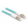 DeLOCK Fiber Optical Cable LC Duplex to LC Duplex OM3 1m