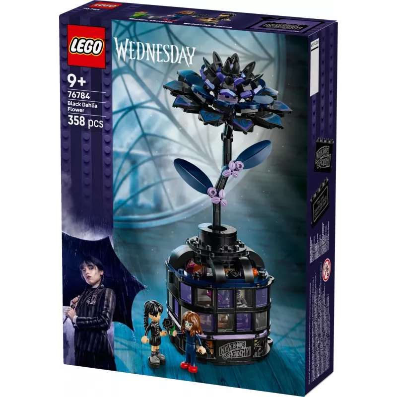 LEGO building set LEGO Wednesday 76784 Black Dahlia Flower — decorative model, 358 pcs, 9+ years