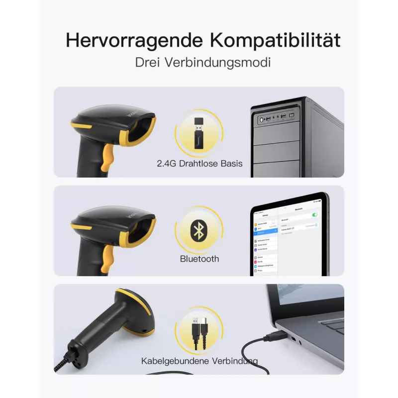 inateck Barcodescanner 35 black [BCST-35_black]