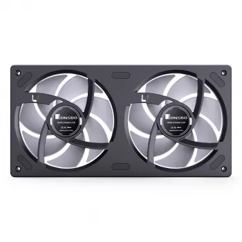 Cooling fan Jonsbo ZB-240 240mm ARGB PWM black — Infinity Mirror design