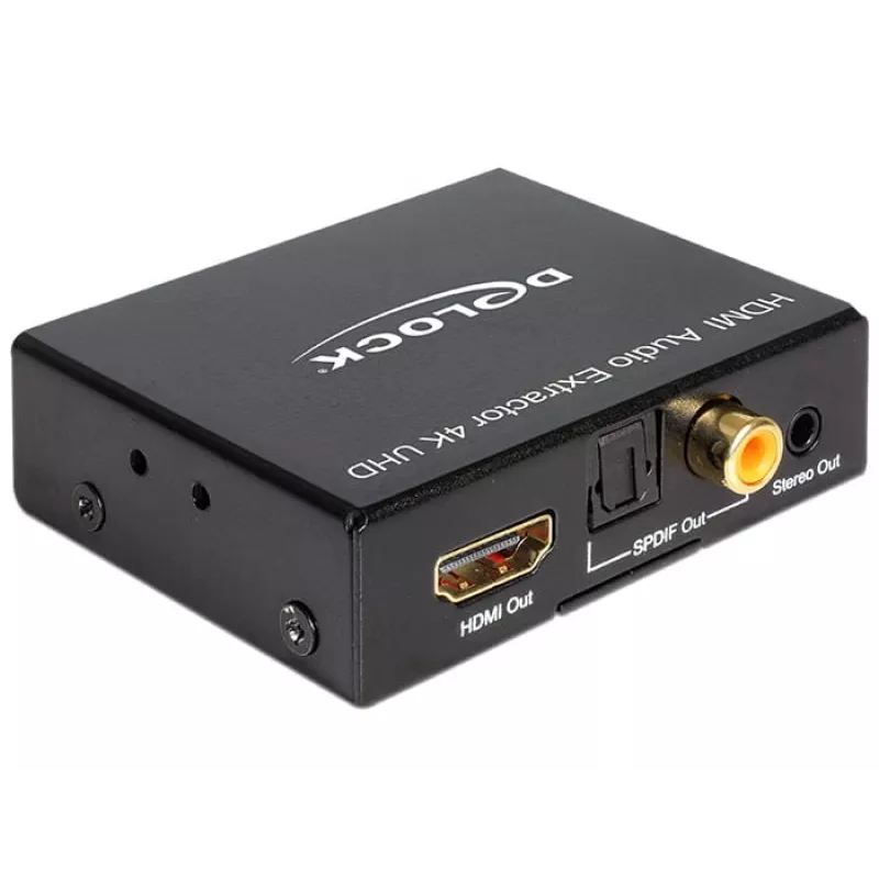 HDMI Stereo / 5.1 Channel Audio Extractor 4K, Adapter black