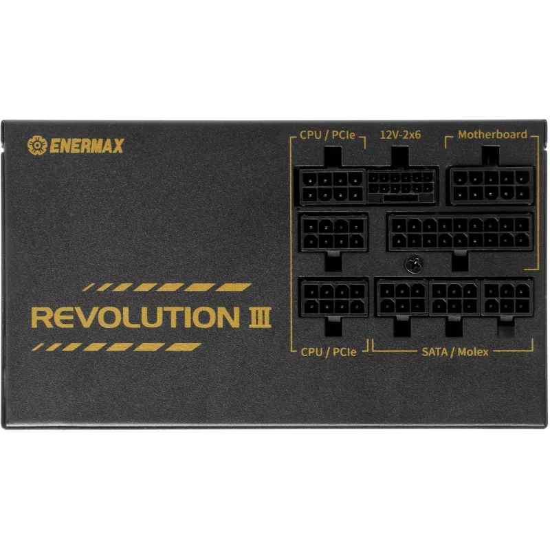 Power supply unit ENERMAX ERV1000G-AHG-MAC, 1000 W, 20+4 pin ATX, Fully-modular, 80 PLUS Gold, Black