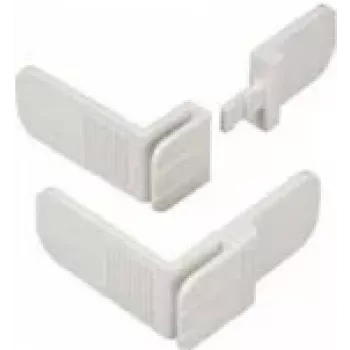 Child cabinet lock Olympia BS 820, white, 2 pcs, 86×80×38 mm