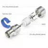 Easy-Installation IEC/Koax-Socket (Silver/Blue, 6,5 - 8,0 mm)