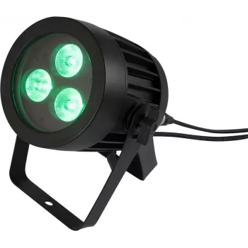 LED PAR Light EUROLITE 3x8W QCL Spot — 3x8W RGB COB LED, compact PAR spotlight