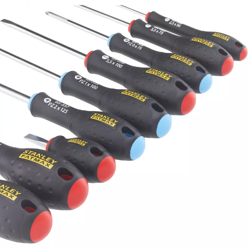 Manual screwdriver set STANLEY FATMAX FMHT65424-0 — 20-piece straight screwdrivers, flat and Pozidriv tips