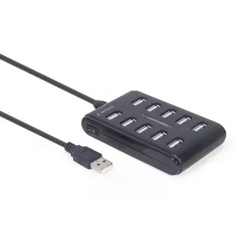 USB hub Gembird UHB-U2P10P-01 — 10-port USB 2.0 hub