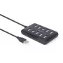 USB hub Gembird UHB-U2P10P-01 — 10-port USB 2.0 hub