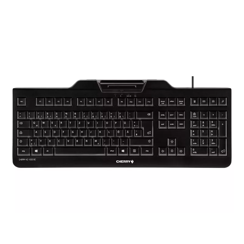 CHERRY KC 1000 SC keyboard USB QWERTZ Swiss Black