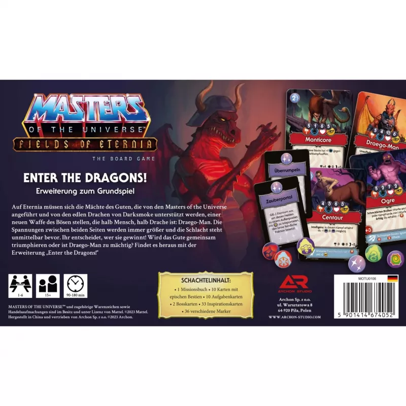 Masters of the Universe Fields of Eternia - Enter the Dragons, Board Game Expansion