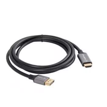 Lanberg CA-DPHD-20CU-0018-BK video cable adapter 1.8 m DisplayPort HDMI Type A (Standard) Black, Silver