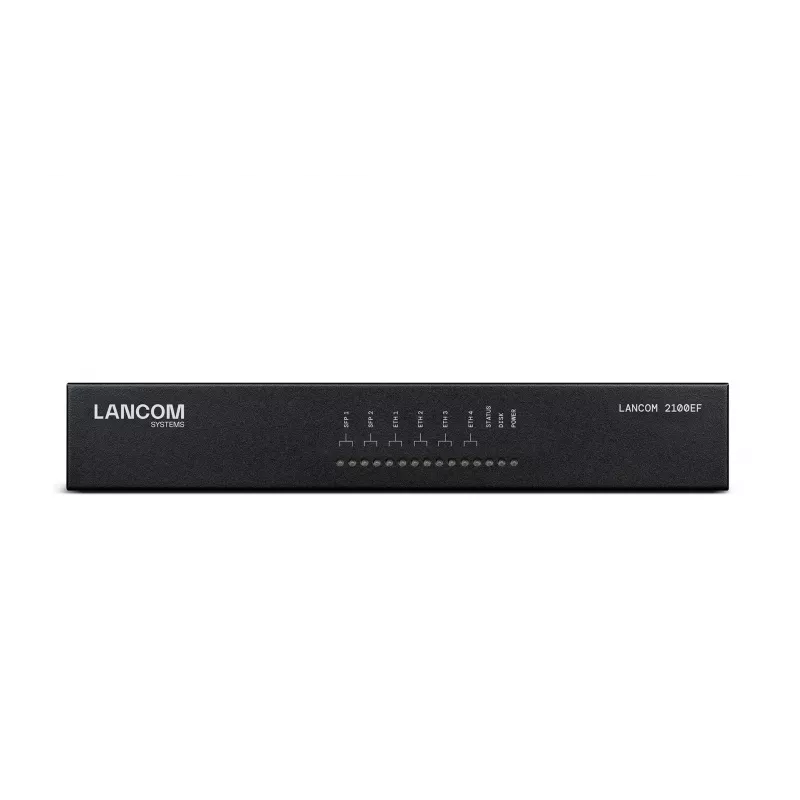 LANCOM 2100EF - SD-WAN Gateway - with Fibre and Ethernet - 1GbE, 2.5GbE - 1U - Cloud-managed - Desk/Rack Mount (61109)