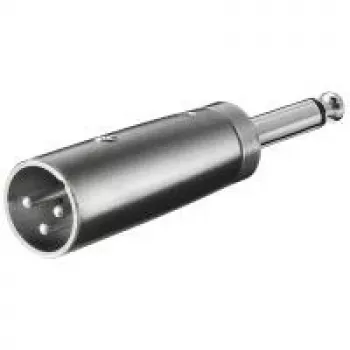 Wentronic Goobay XLR- Adapter - XLR-Plug (3-Pin) > jack 6,35 mm-Plug (2-Pin, Mono) (27452)