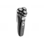 Rotation shaver trimmer ETA Charlie — 3-head cordless shaver, Li‑Ion built-in battery, AC/Battery, Black/Grey