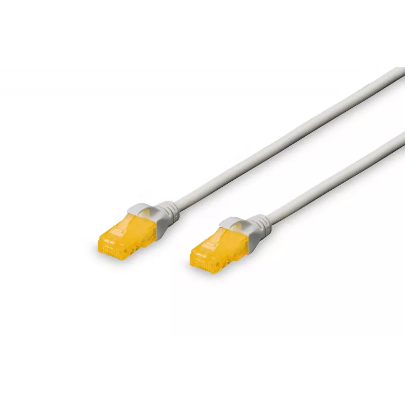 Network Cable Digitus CAT 6A U/UTP Patch Cord RJ-45 Cat6a 3m Grey